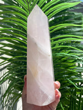Load image into Gallery viewer, XL Rose Quartz Tower
