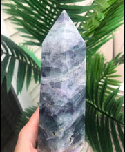 Load image into Gallery viewer, Large Rainbow Fluorite Tower
