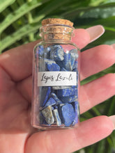 Load image into Gallery viewer, Lapis Lazuli Crystal chips bottle
