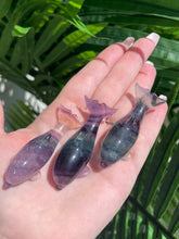Load image into Gallery viewer, Rainbow Fluorite Dolphins
