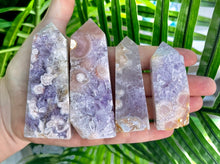 Load image into Gallery viewer, Amethyst Flower Agate Towers
