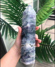 Load image into Gallery viewer, Large Rainbow Fluorite Tower
