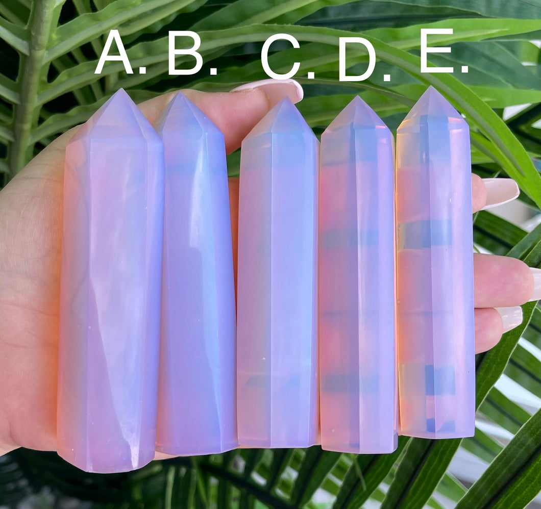 Pink Opalite Towers (man-made)